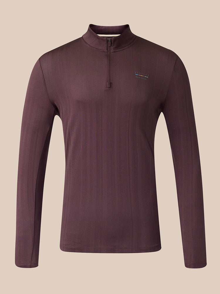Men's Castore x Paul Smith Slim Fit Quarter Zip Top - Purple