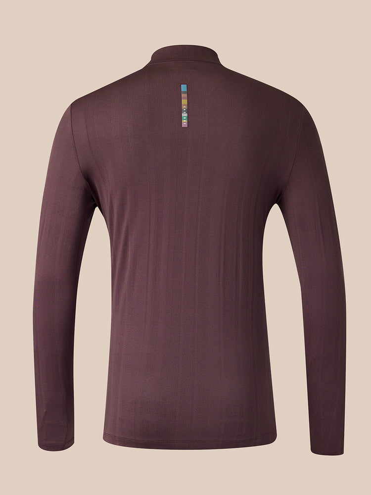 Men's Castore x Paul Smith Slim Fit Quarter Zip Top - Purple