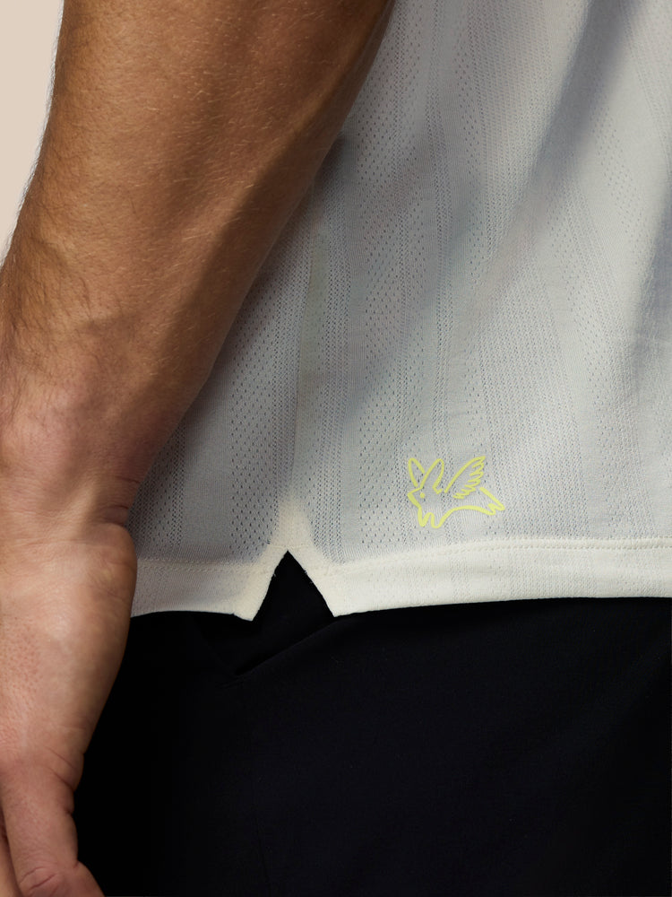 Men's Castore x Paul Smith Performance Engineered Knit Polo Top - Off White
