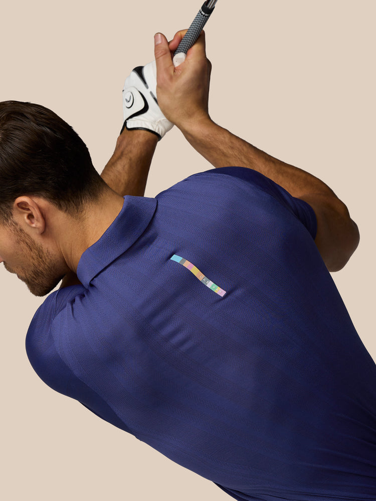 Men's Castore x Paul Smith Performance Engineered Knit Polo Top - Navy