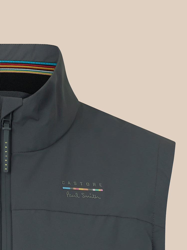 Men's Castore x Paul Smith Gilet - Charcoal