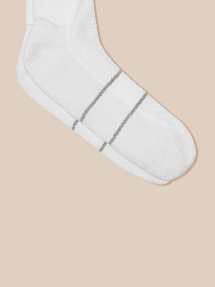 3 Pack Core Crew Socks - White