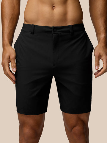 Men's Golf Water-Resistant Shorts - Black