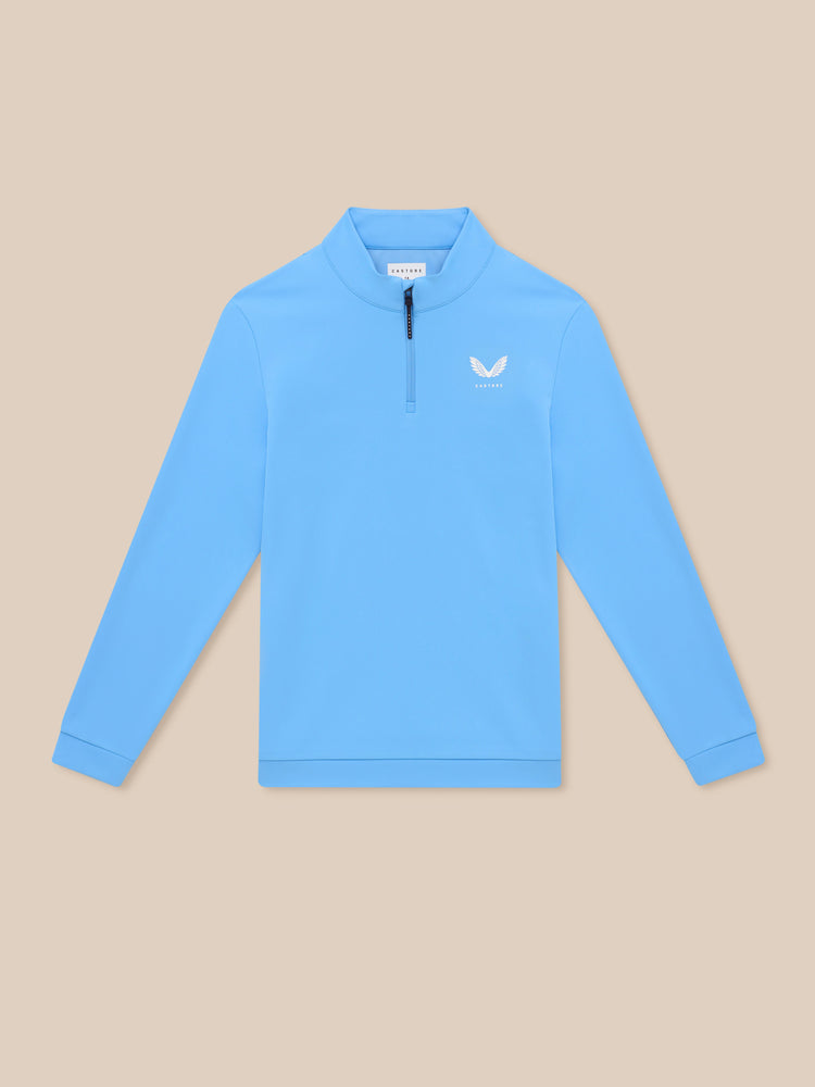 Golf Club Classic 1/4 Zip Top - Cool Blue