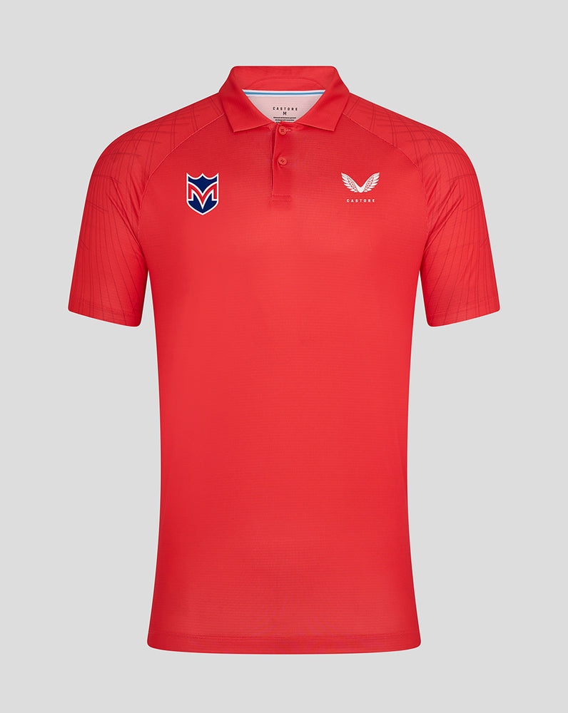 Men's Majesticks Club Shoulder Graphic Polo - Poppy Red