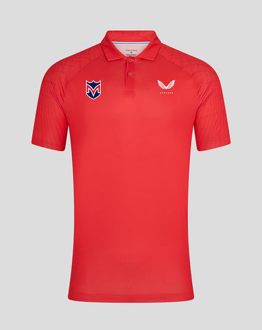 Men's Majesticks Club Shoulder Graphic Polo - Poppy Red