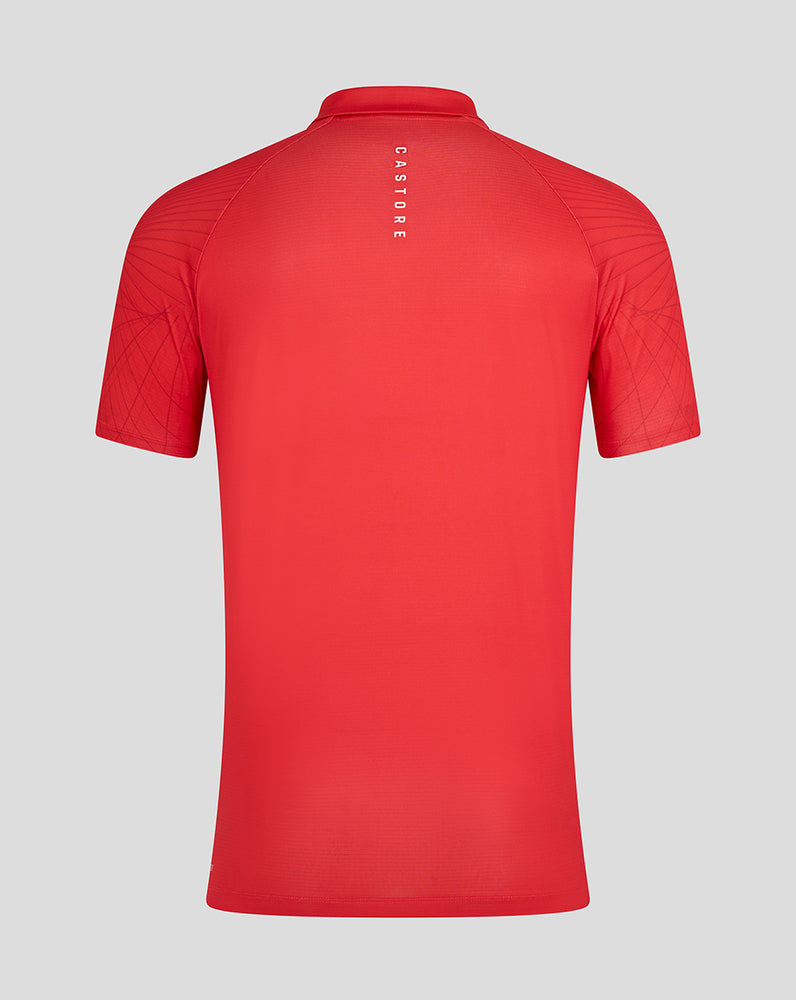 Men's Majesticks Club Shoulder Graphic Polo - Poppy Red