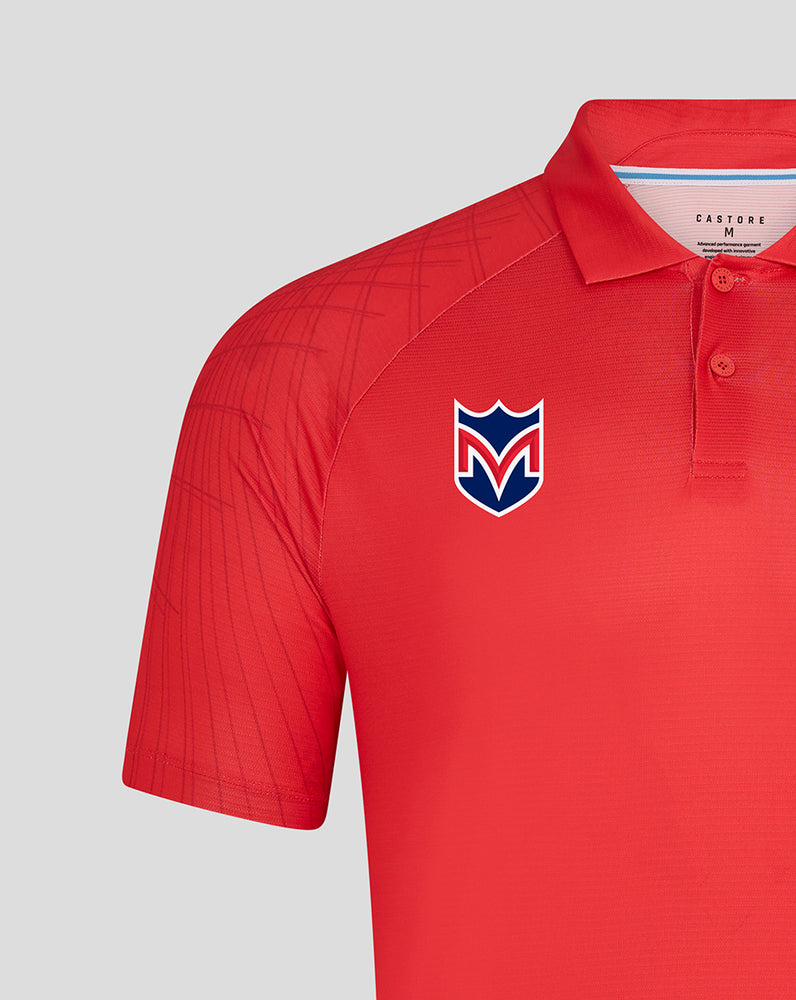 Men's Majesticks Club Shoulder Graphic Polo - Poppy Red