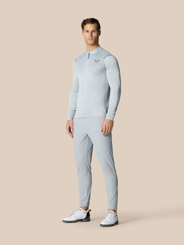 Pinnacle 1/4 Zip Top - Mid Grey