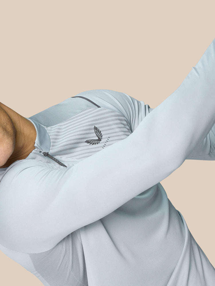 Pinnacle 1/4 Zip Top - Mid Grey