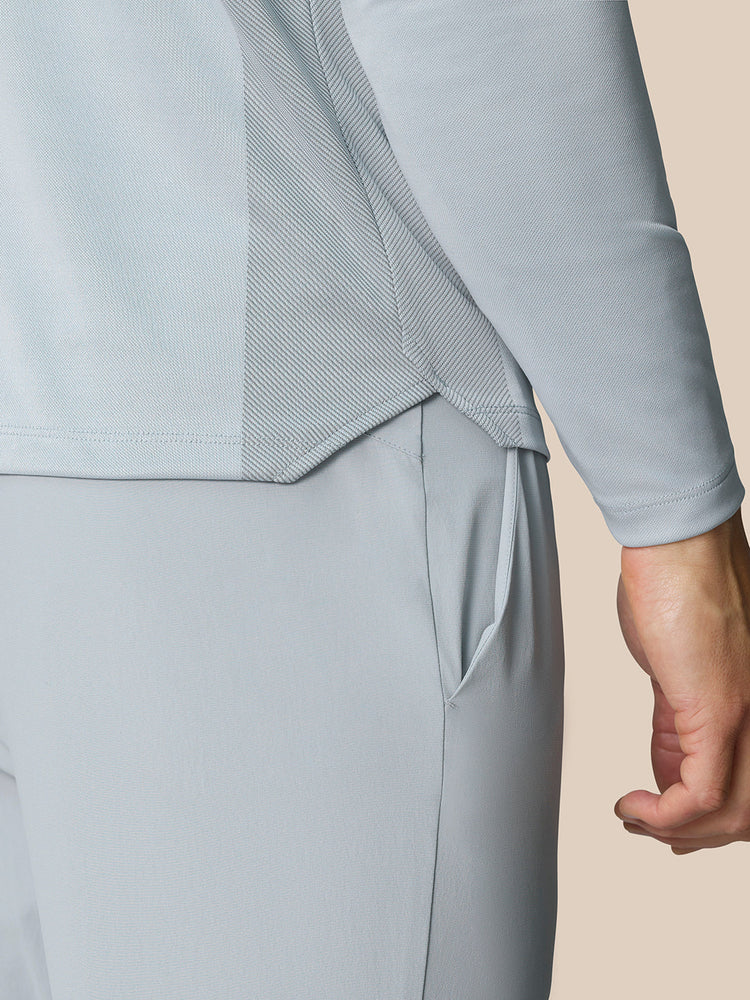 Pinnacle 1/4 Zip Top - Mid Grey