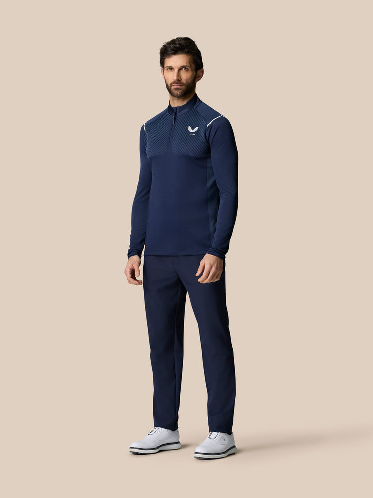 Pinnacle 1/4 Zip Top - Navy