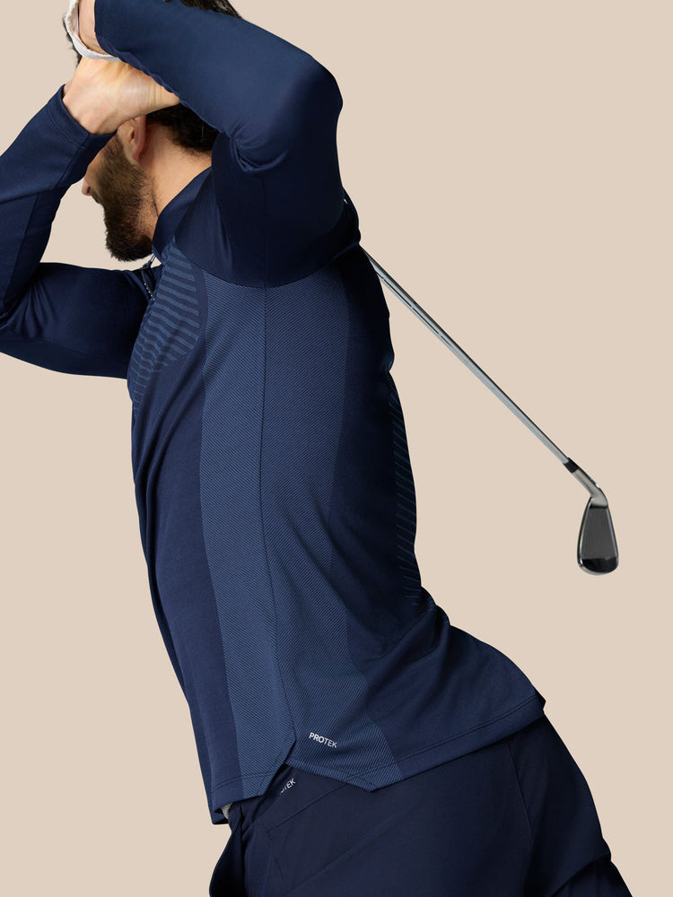 Pinnacle 1/4 Zip Top - Navy
