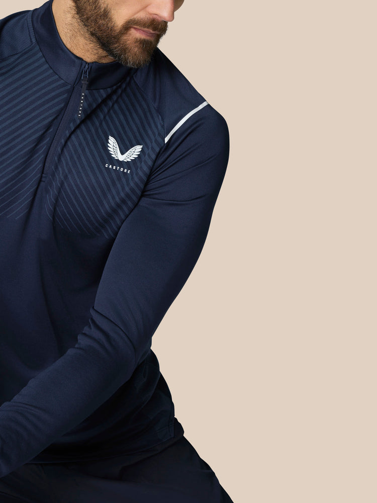 Pinnacle 1/4 Zip Top - Navy