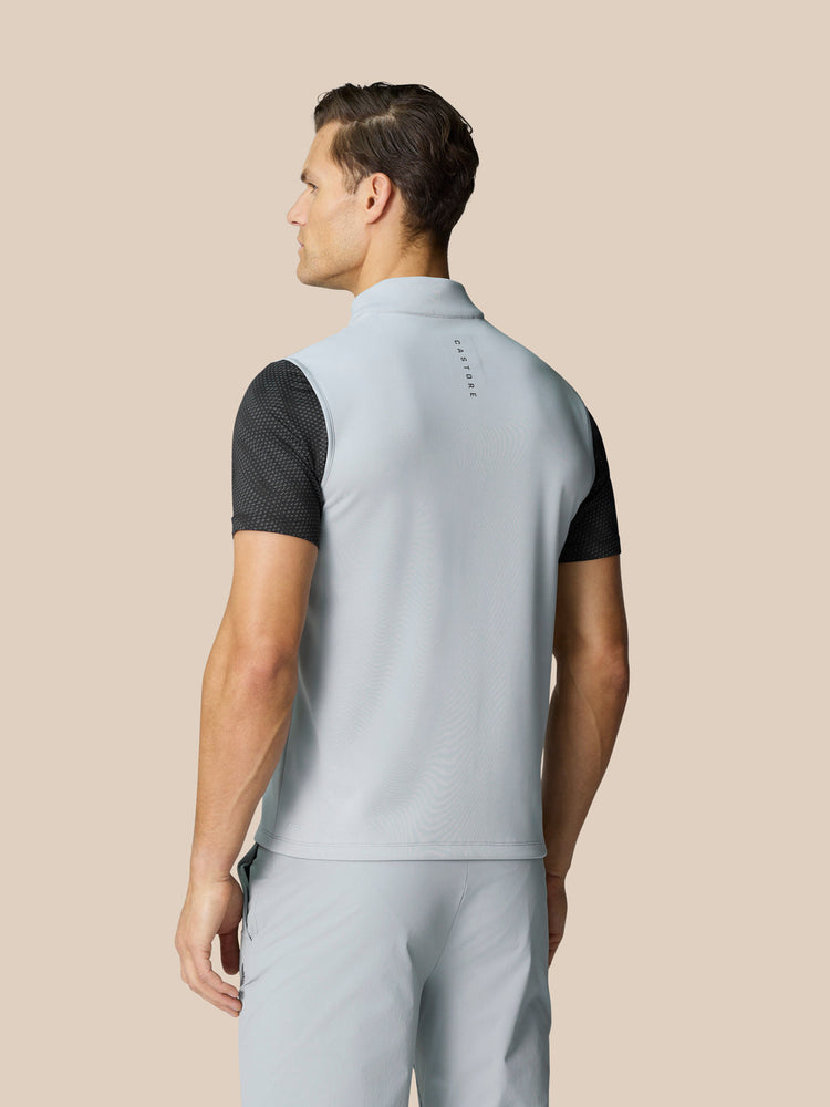 Club 1/2 Zip Gilet - Mid Grey