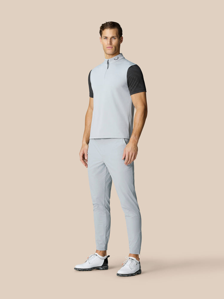 Club 1/2 Zip Gilet - Mid Grey