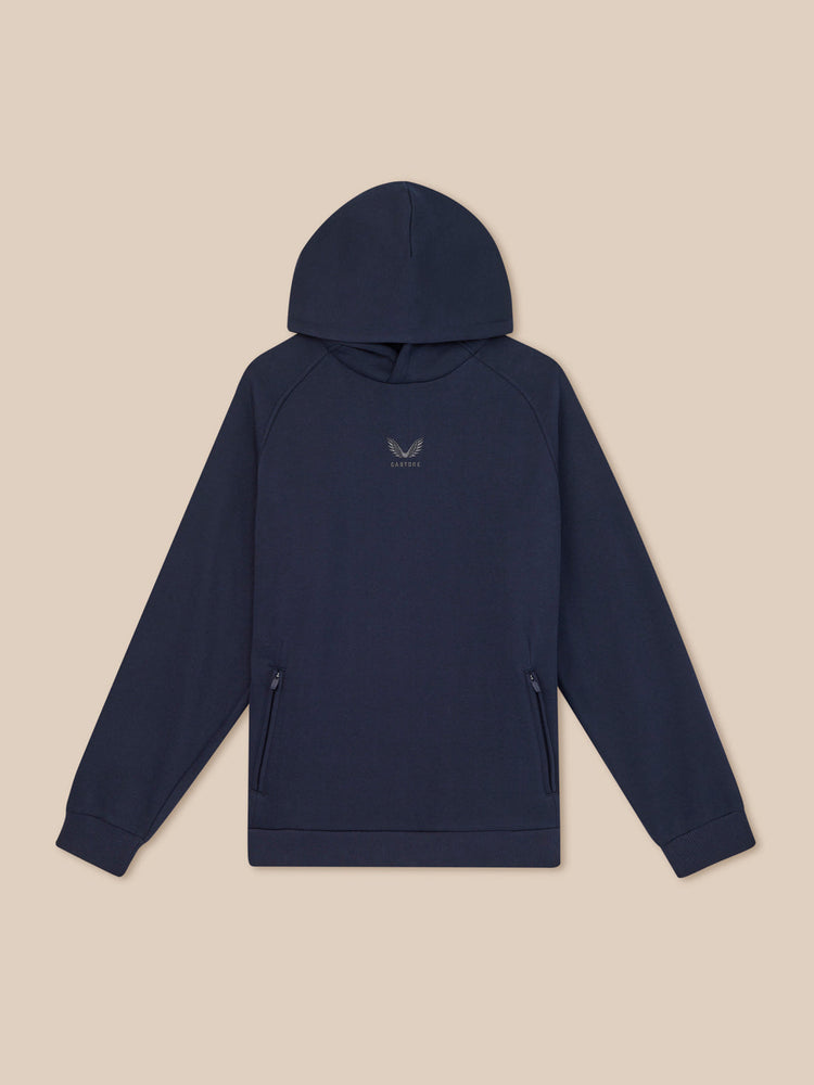 Men's Adapt Long Sleeve Cotton Fleece Hoodie - Navy
