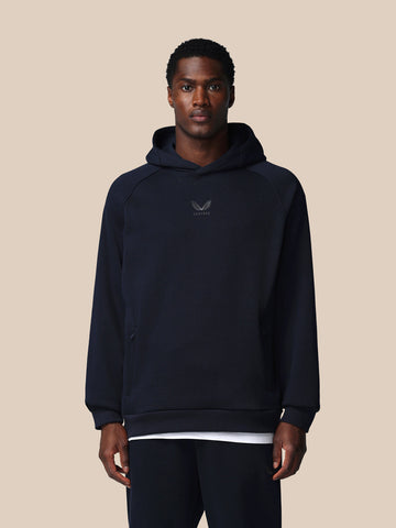 Men's Adapt Long Sleeve Cotton Fleece Hoodie - Navy