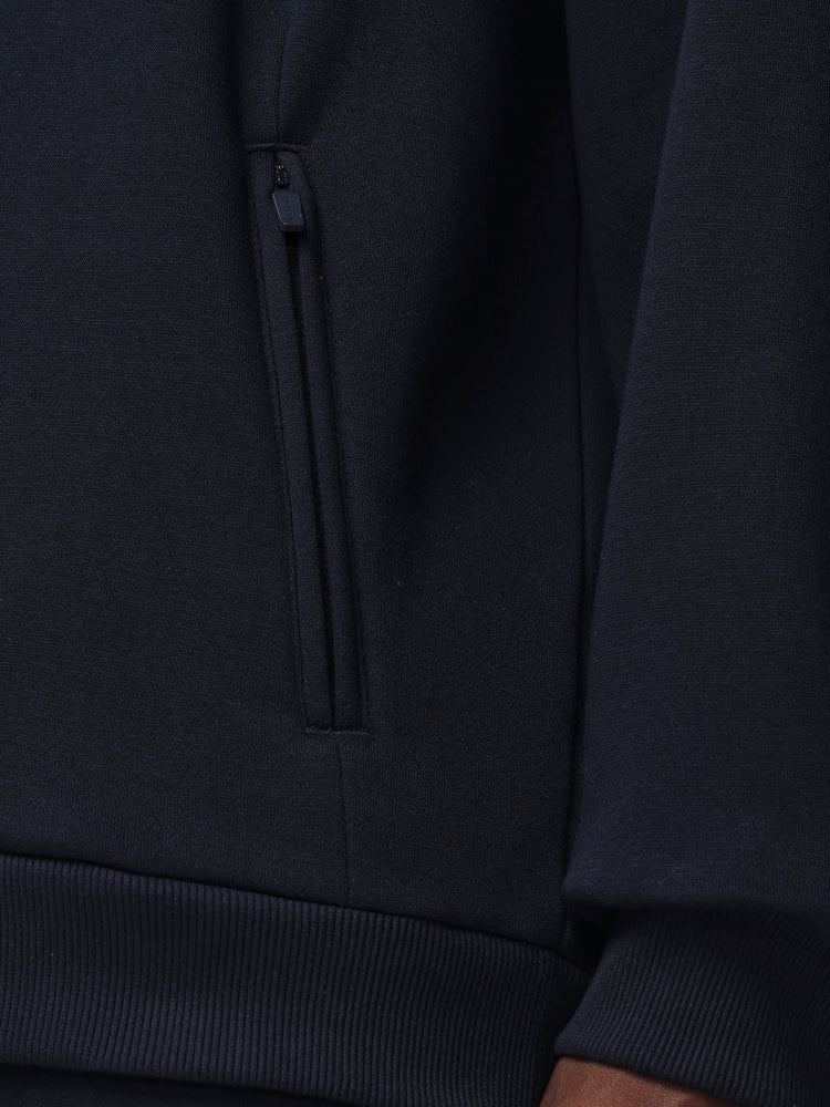 Men's Adapt Long Sleeve Cotton Fleece Hoodie - Navy