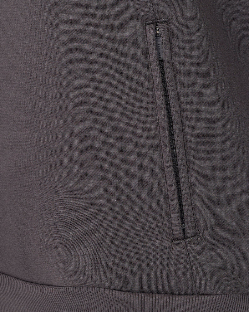Men's Adapt Long Sleeve Cotton Fleece Hoodie - Gunmetal