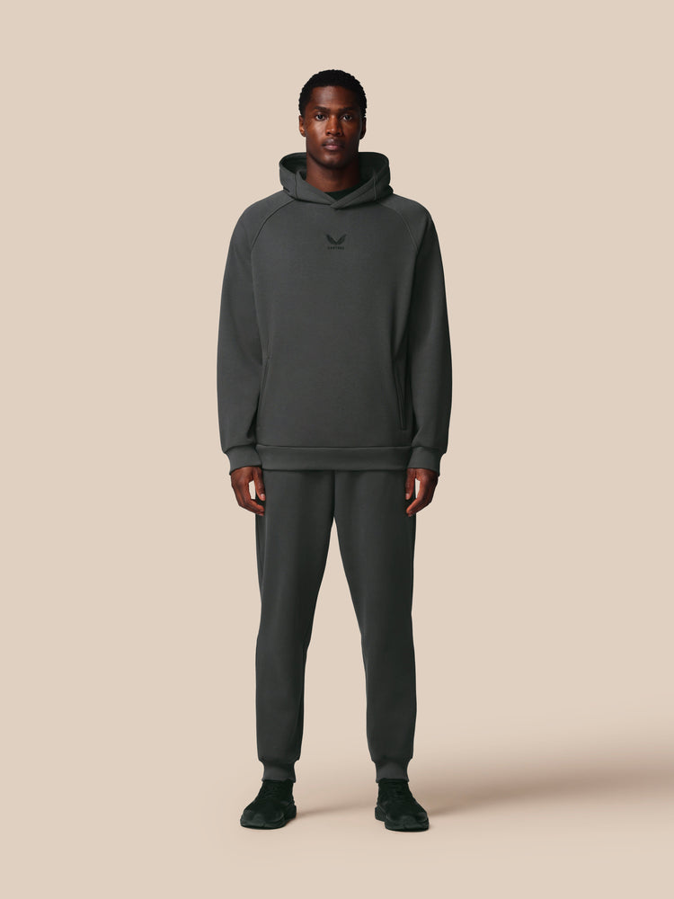Men's Adapt Long Sleeve Cotton Fleece Hoodie - Gunmetal