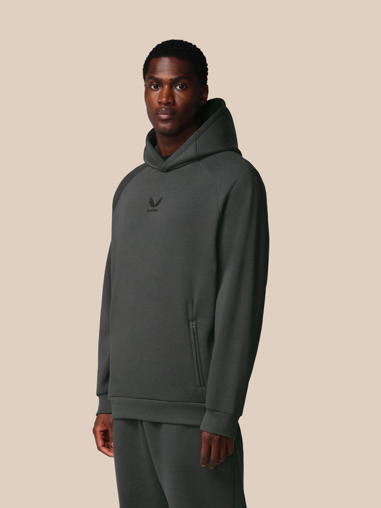 Men's Adapt Long Sleeve Cotton Fleece Hoodie - Gunmetal