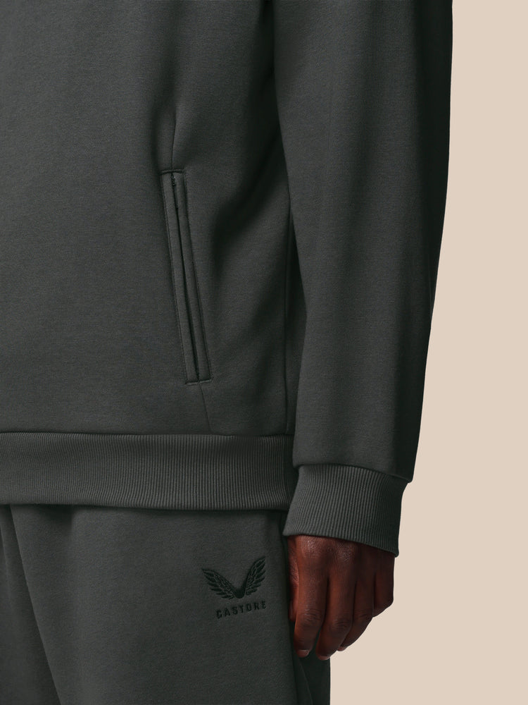 Men's Adapt Long Sleeve Cotton Fleece Hoodie - Gunmetal