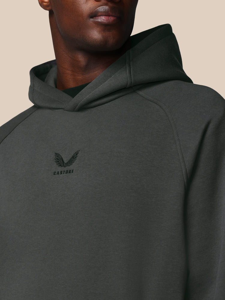Men's Adapt Long Sleeve Cotton Fleece Hoodie - Gunmetal