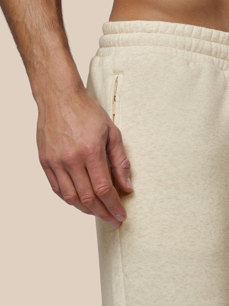 Men's Adapt Cotton Fleece Joggers - Oatmeal Marl