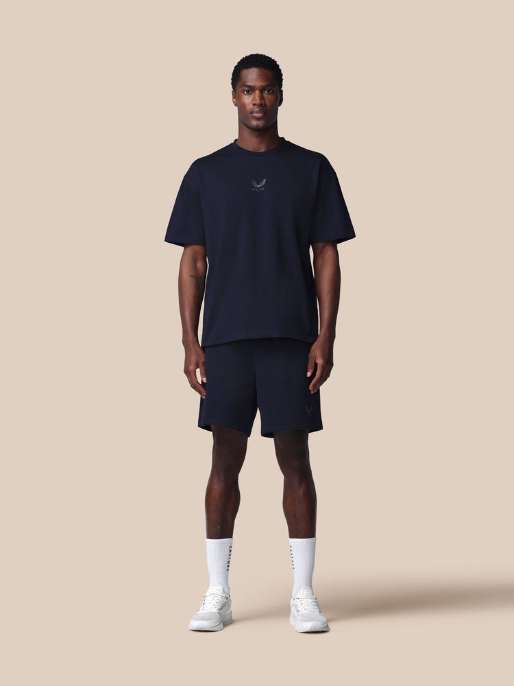 Men's Adapt Cotton Fleece Shorts - Navy