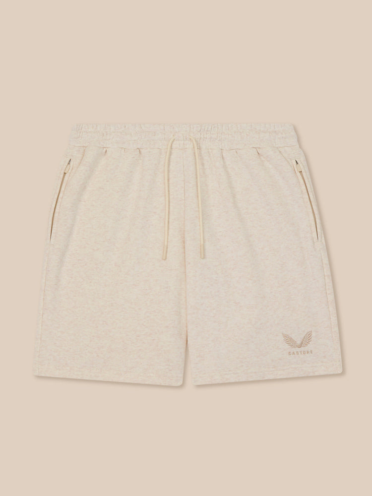 Men's Adapt Cotton Fleece Shorts - Oatmeal Marl
