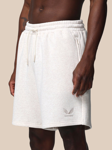 Men's Adapt Cotton Fleece Shorts - Oatmeal Marl