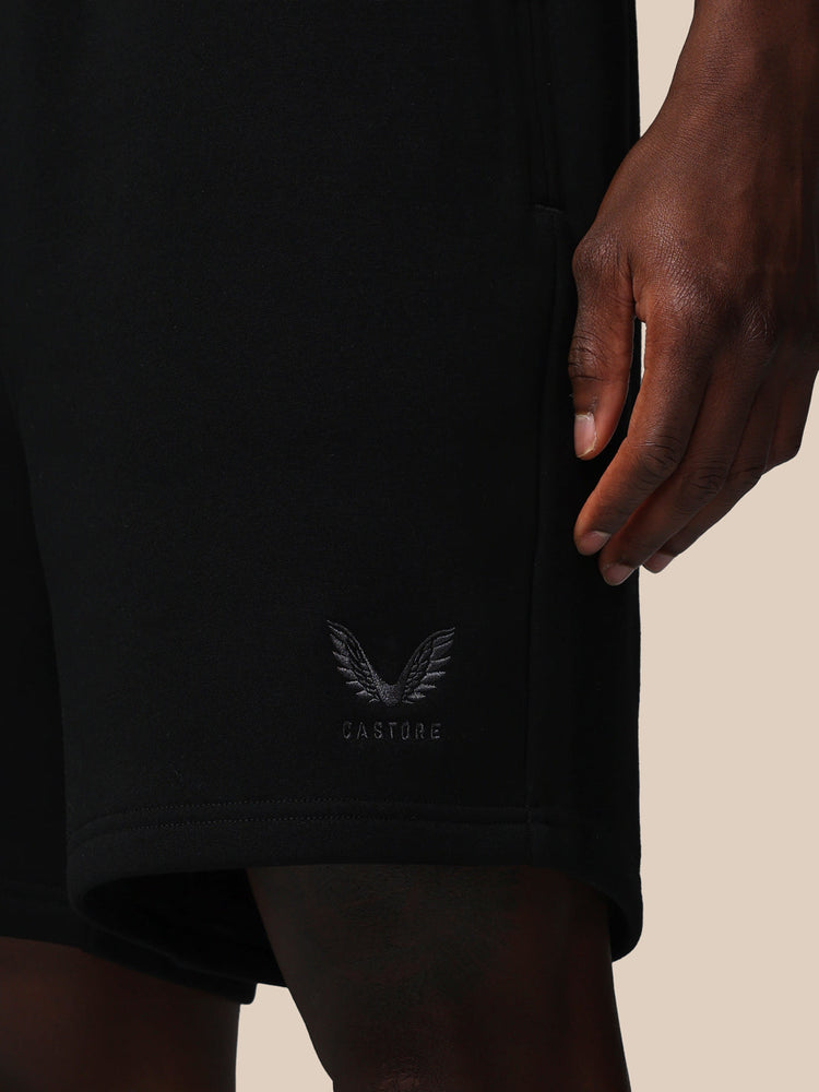 Men's Adapt Cotton Fleece Shorts - Black