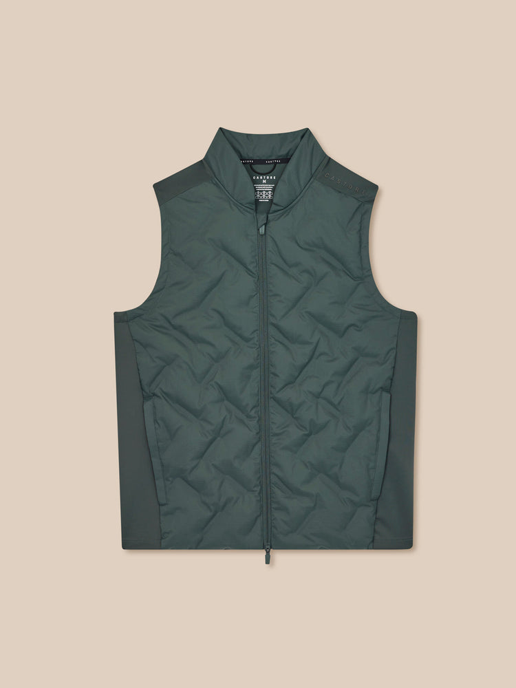 Men's Flex Hybrid Gilet - Dark Green
