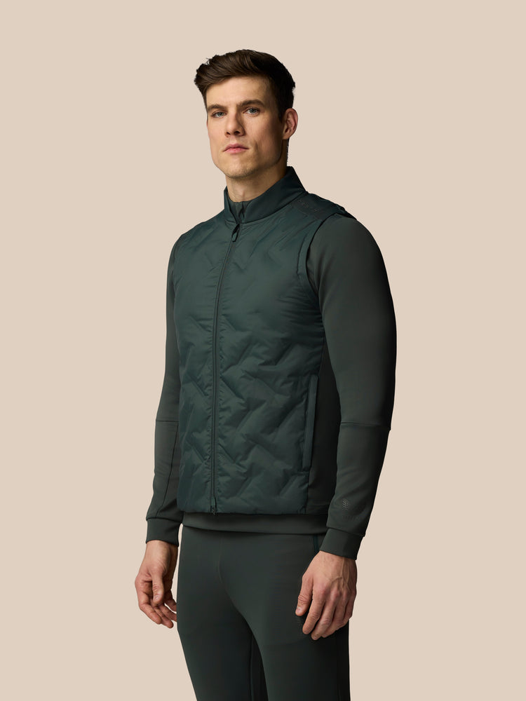Men's Flex Hybrid Gilet - Dark Green