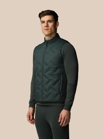 Men's Flex Hybrid Gilet - Dark Green
