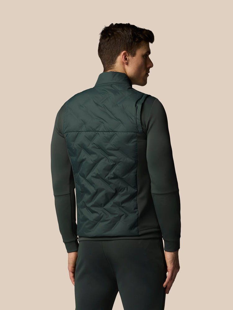 Men's Flex Hybrid Gilet - Dark Green