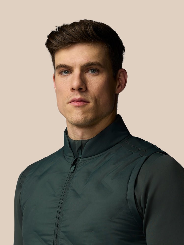 Men's Flex Hybrid Gilet - Dark Green