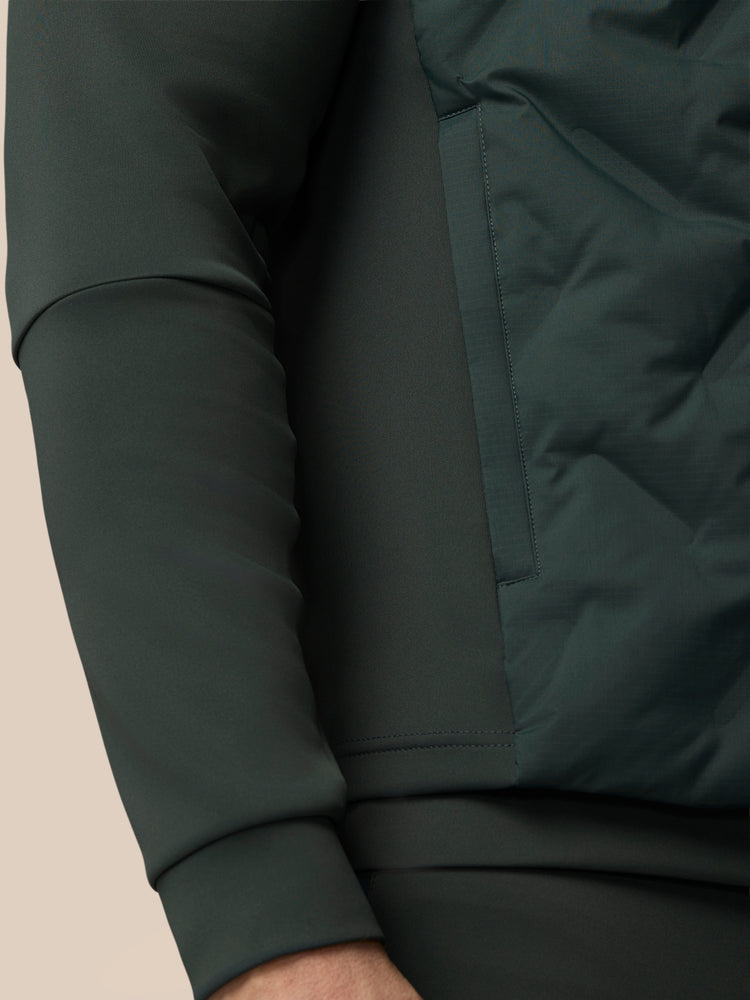 Men's Flex Hybrid Gilet - Dark Green