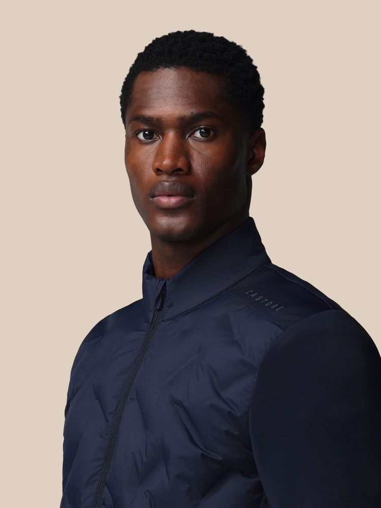 Men's Flex Long Sleeve Hybrid Jacket - Navy