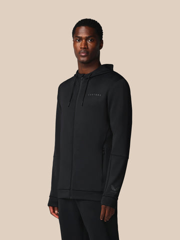 Men's Flex Long Sleeve Full Zip Hoodie - Black