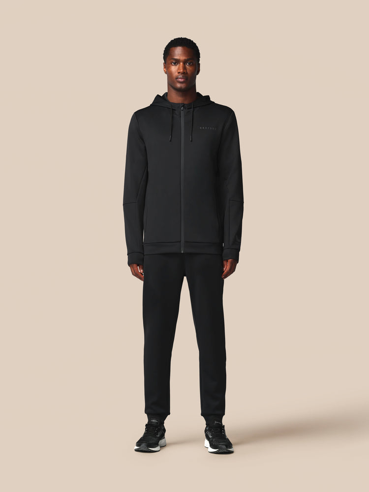 Men's Flex Long Sleeve Full Zip Hoodie - Black