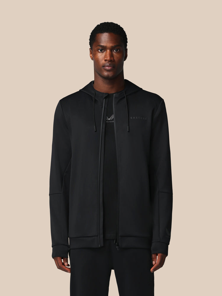 Men's Flex Long Sleeve Full Zip Hoodie - Black