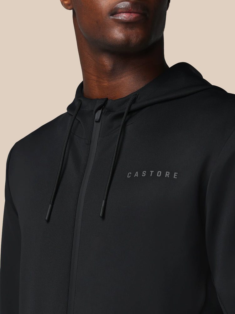 Men's Flex Long Sleeve Full Zip Hoodie - Black