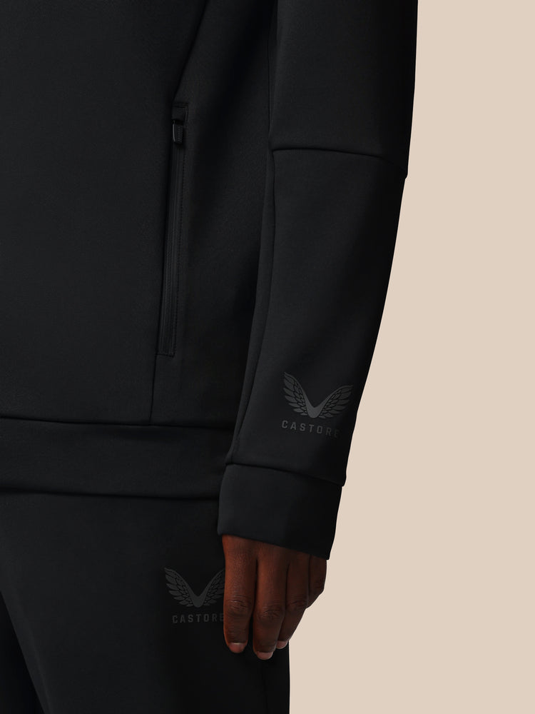 Men's Flex Long Sleeve Full Zip Hoodie - Black