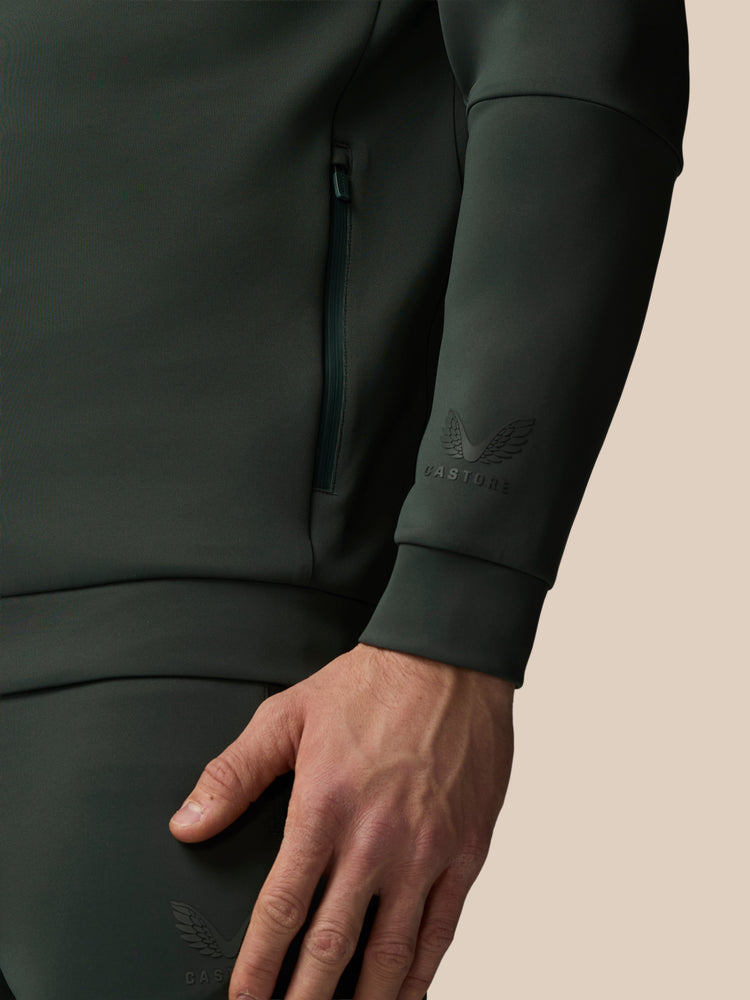Men's Flex Long Sleeve Hoodie - Dark Green