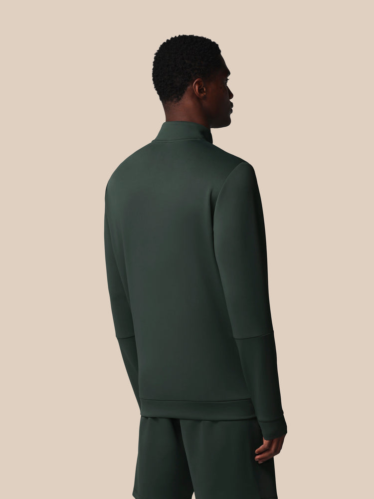 Men's Flex Long Sleeve Quarter Zip Sweatshirt - Dark Green