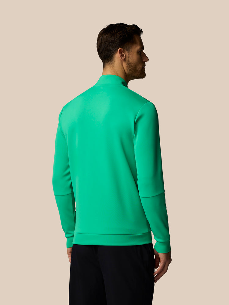 Men's Flex Long Sleeve Quarter Zip Sweatshirt - Jade Green