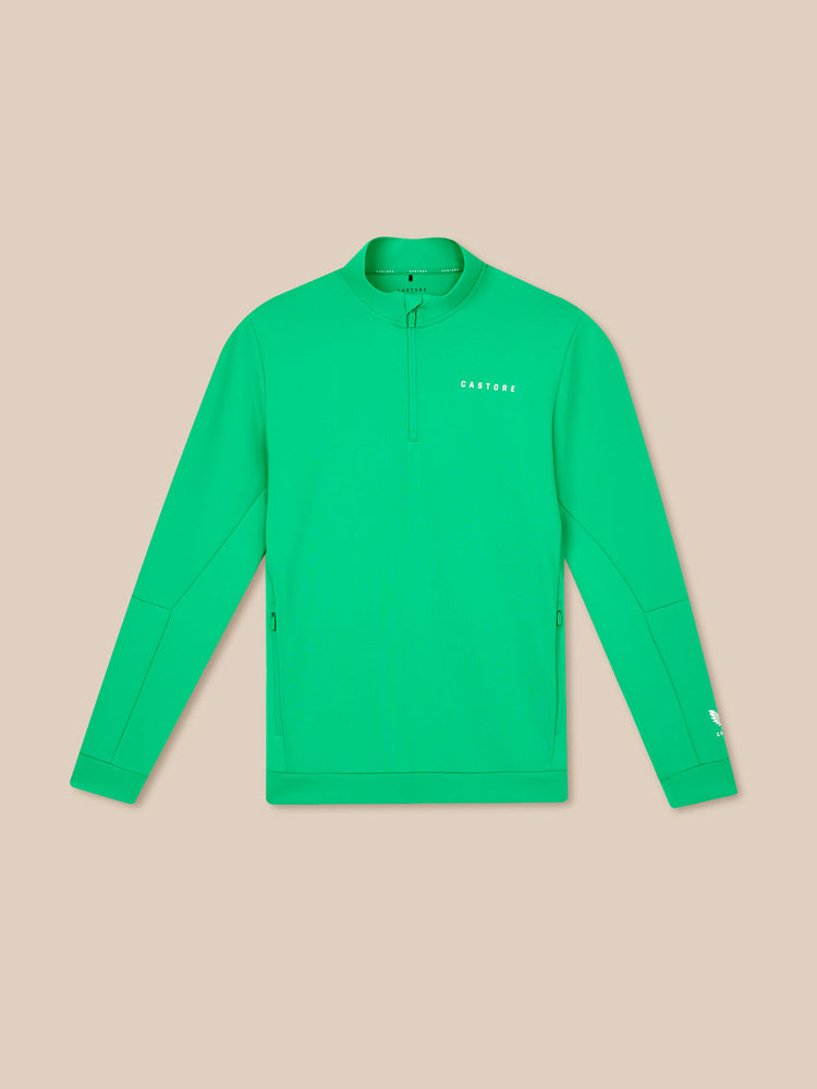 Men's Flex Long Sleeve Quarter Zip Sweatshirt - Jade Green