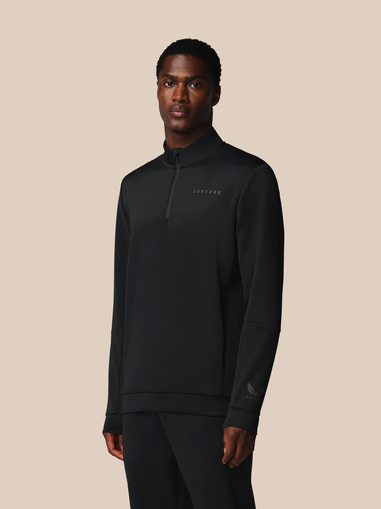 Men's Flex Long Sleeve Quarter Zip Sweatshirt - Black